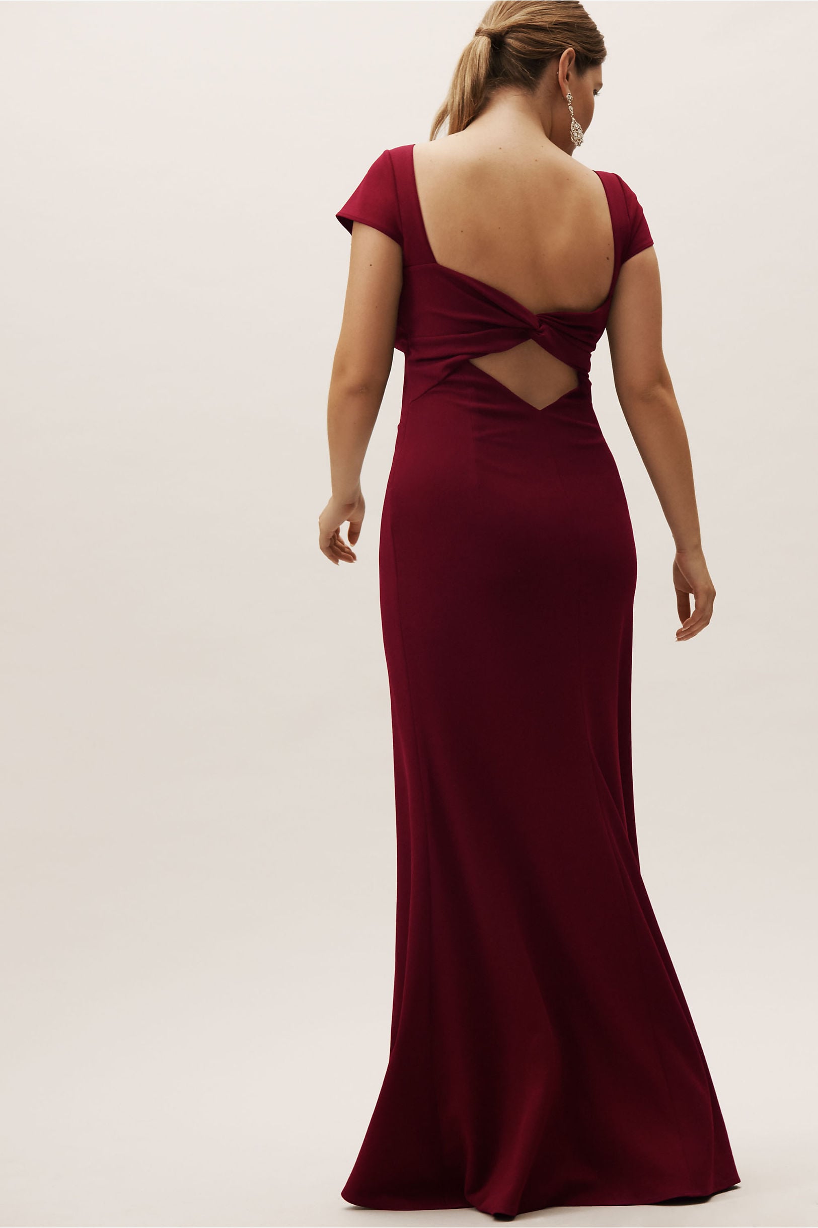 bhldn burgundy dress