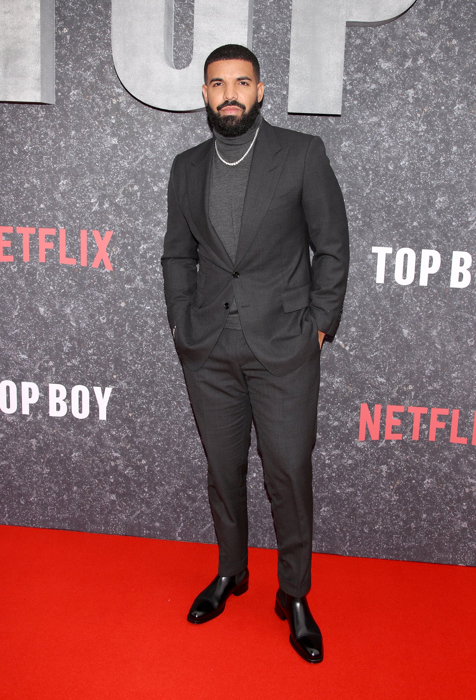 Drake and the Top Boy Cast at London Premiere 2019 - Photos | POPSUGAR ...