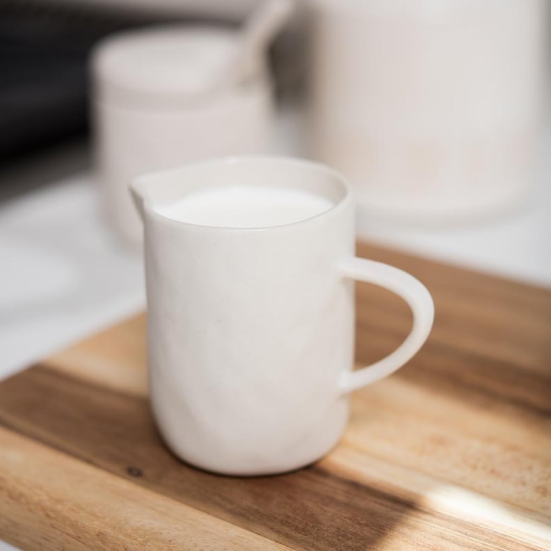 Beige Stoneware Creamer