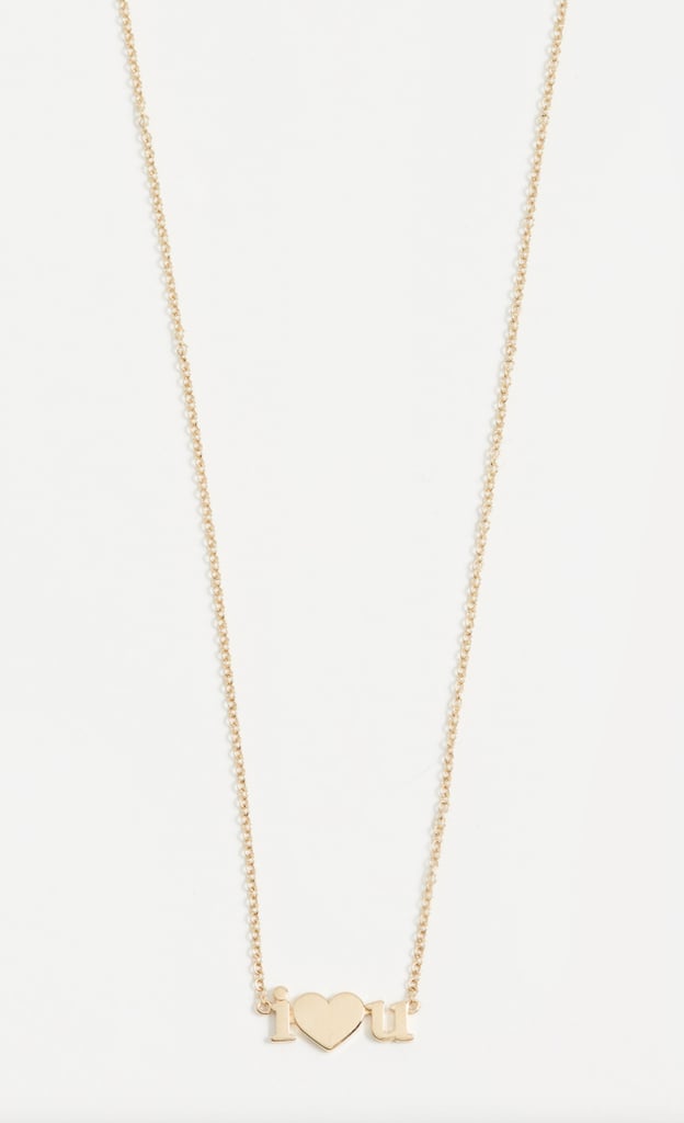 Jennifer Meyer Jewelry 18k Gold I Heart U Necklace
