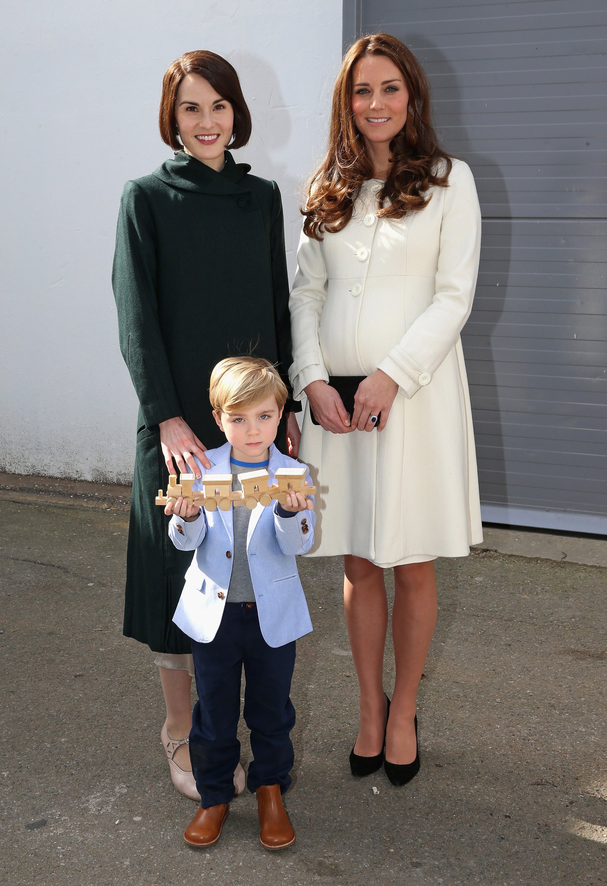 Wearing a JoJo Maman B b coat. The Simple Reason the Duchess of