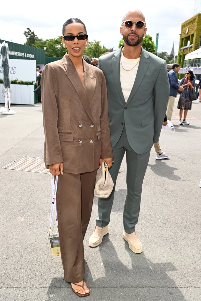 Rochelle and Marvin Humes at Wimbledon 2023