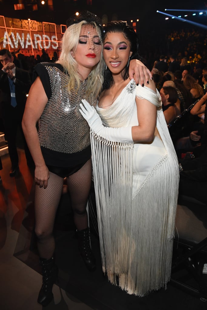 Cardi B and Lady Gaga at the 2019 Grammys