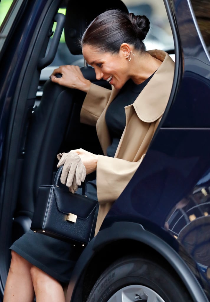 Meghan Markle Black Victoria Beckham Handbag January 2019