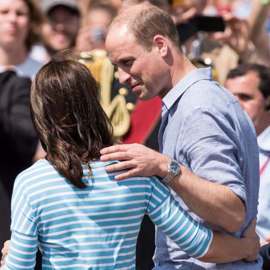 Prince William Touching Kate Middleton's Back Pictures