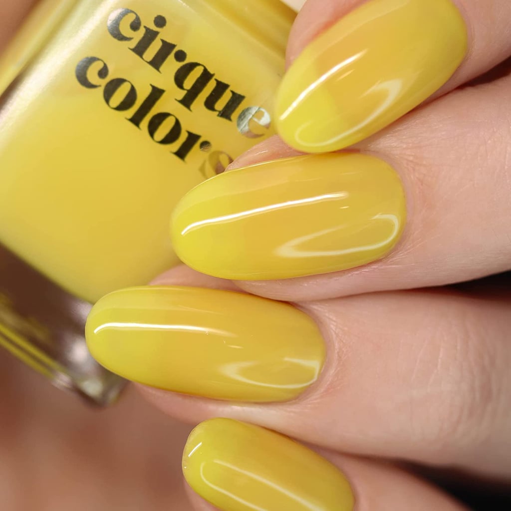 黄色果冻指甲:马戏团颜色香橼果冻柠檬黄色果冻指甲油