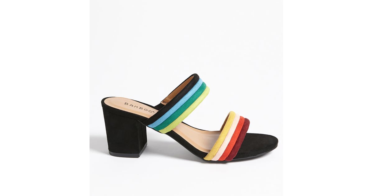 Forever 21 Double-Strap Striped Mules | Cheap Mules 2018 | POPSUGAR ...