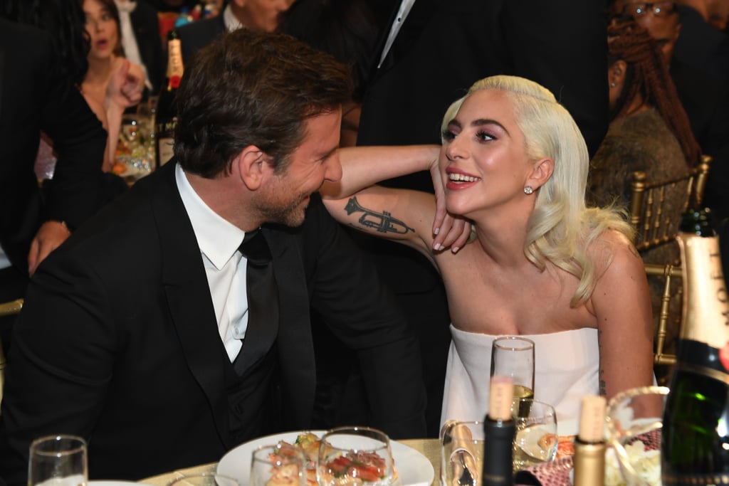 We first caught wind of Lady Gaga and Bradley Cooper's surprising friendship when they were spotted taking a ride on the actor's motorcycle back in 2016, and once it was announced that they'd be working together in a reboot of "A Star Is Born," all eyes were on the unlikely pals. Not only do Cooper and Gaga get along well in real life, but they translated their mutual love and respect for each other onto the big screen as well. In a previous interview with Vogue, Gaga opened up about her "instant connection" with Cooper: "The second that I saw him, I was like, 'Have I known you my whole life?'" she said, adding, "It was an instant connection, instant understanding of one another."
After their press tour for "A Star Is Born," we got even more sweet glimpses of their chemistry on the red carpet and in interviews. Most recently, they reunited at the 2022 SAG Awards. We'd be lying if we said we didn't wish these two could date, but alas, Gaga is currently dating tech entrepreneur Michael Polansky. Keep reading to see Gaga and Cooper's best friendship moments so far, and stay tuned for more adorable photos of the two as they take on award season!

    Related:

            
            
                                    
                            

            Lady Gaga Sparkled in a White and Metallic Gown at the SAG Awards