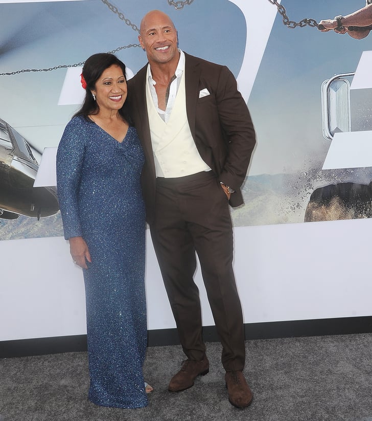 Dwayne Johnson and His Mom at Hobbs and Shaw LA Premiere | POPSUGAR Celebrity Photo 3