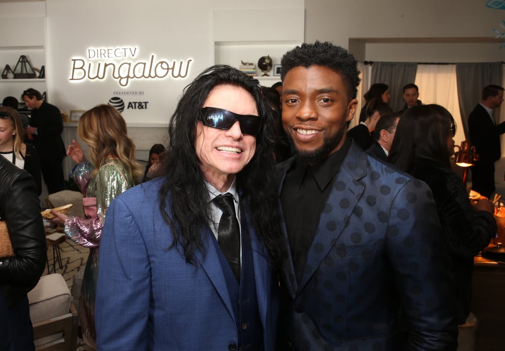 Pictured: Tommy Wiseau and Chadwick Boseman