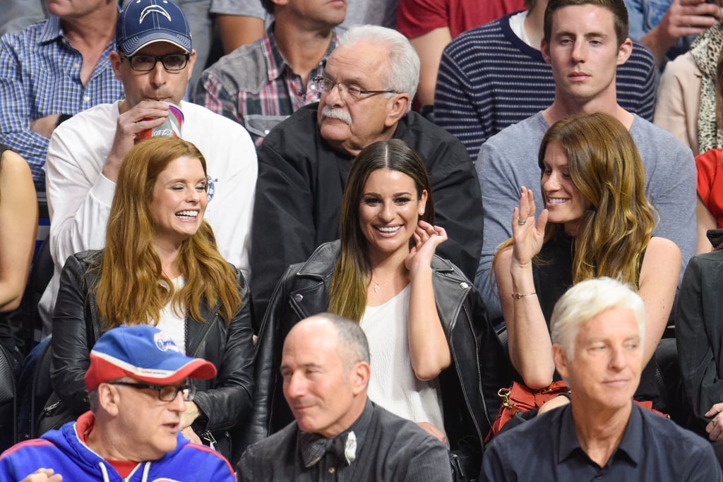 Lea Michele at Clippers Game February 2016