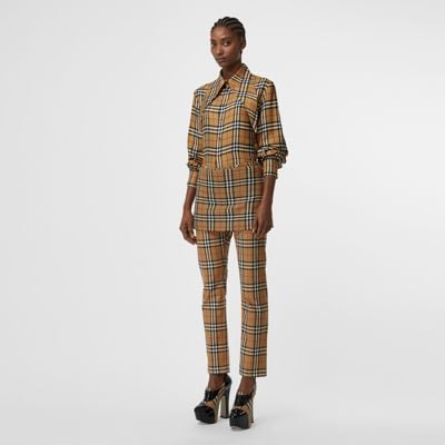 Burberry Vintage Check Wool Mini Kilt