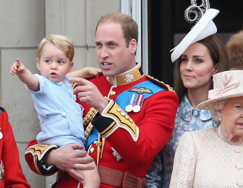 When George Stole the Show at the Trooping the Color