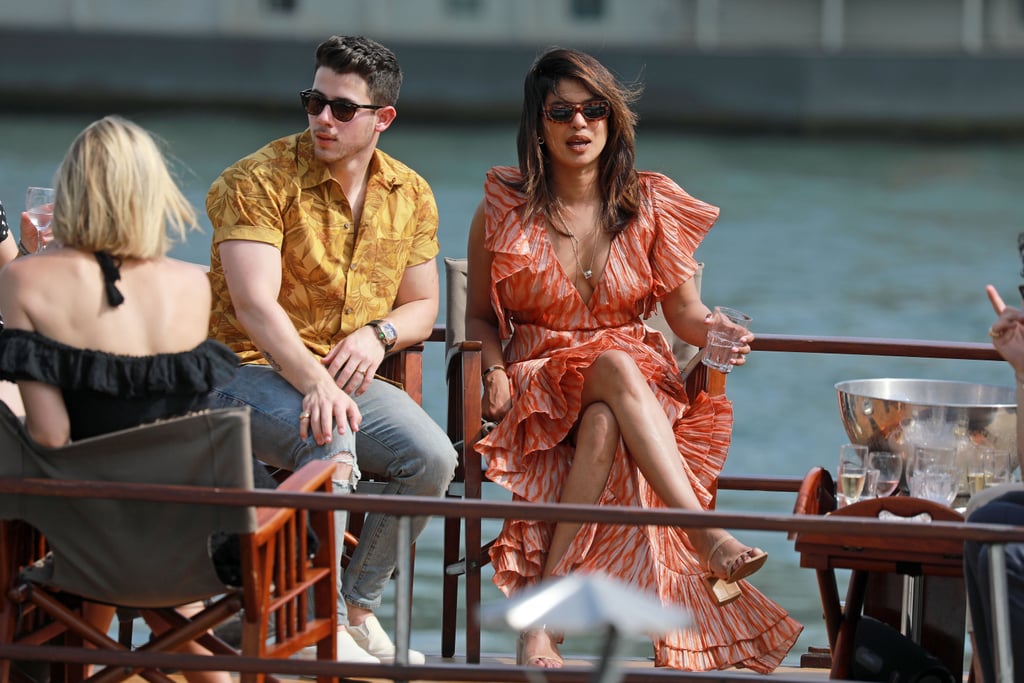 Priyanka Chopra Maxi Dress in Paris