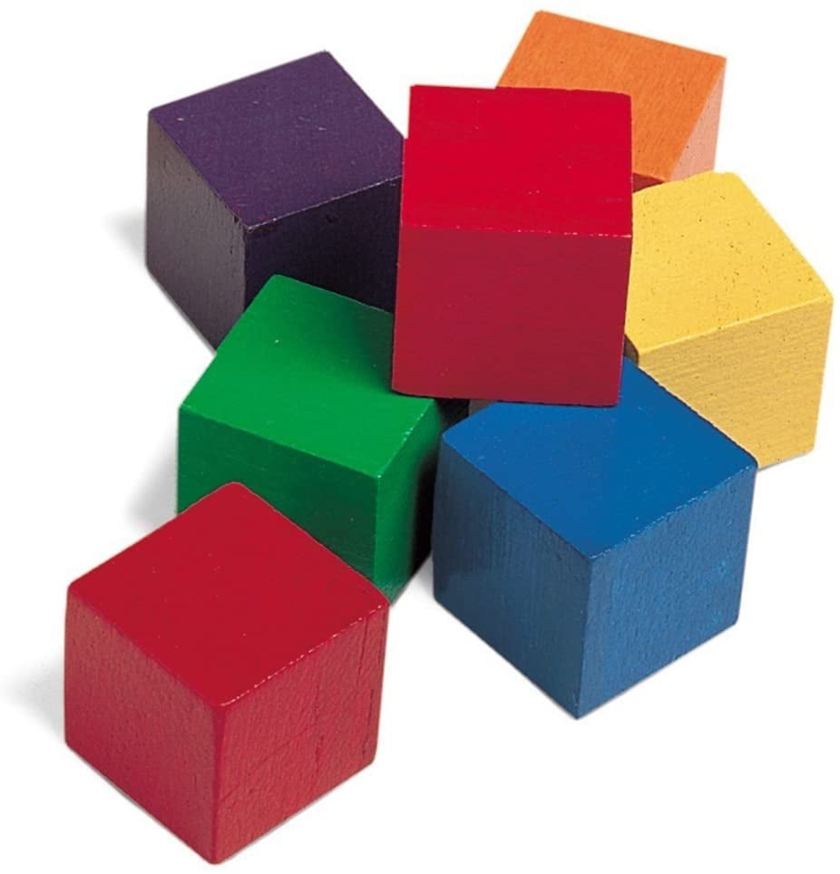 Learning Resources Wooden Colour Cubes