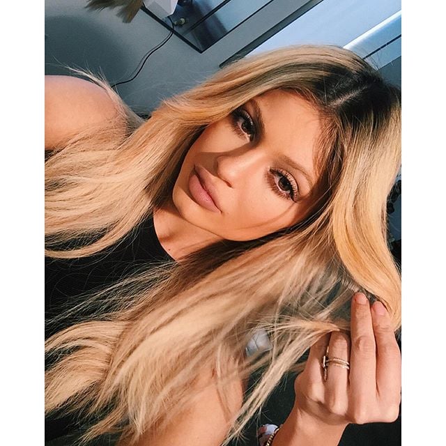 Kylie Jenner With Blonde Hair 2015 Popsugar Beauty 