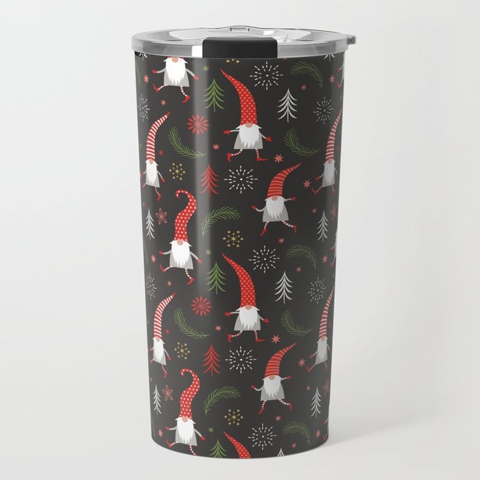 Cute Christmas Elves Travel Mug