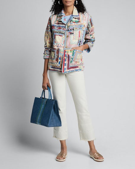Bode Quilted Patchwork Workwear Jacket