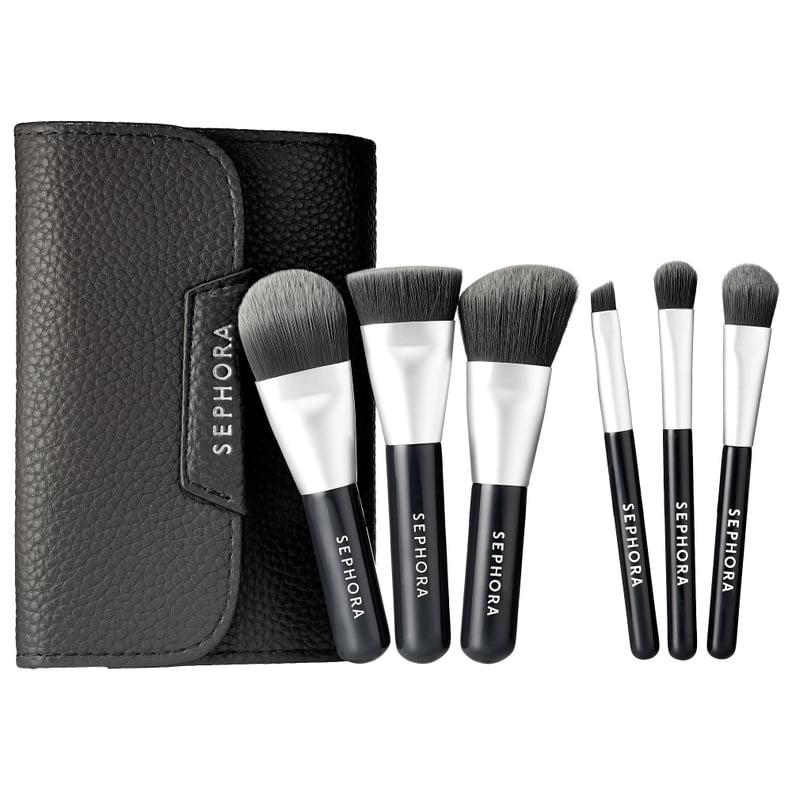 Mini Deluxe Charcoal Antibacterial Brush Set