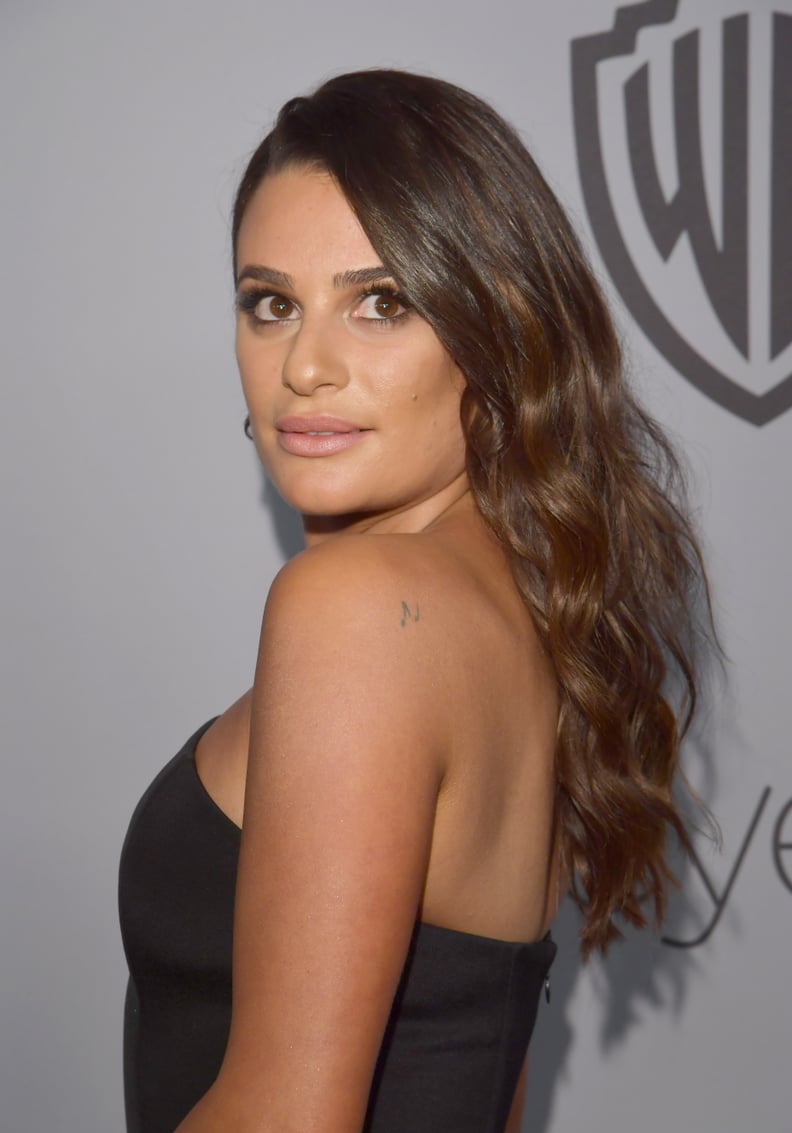 Lea Michele at the 2018 Golden Globes InStyle Party
