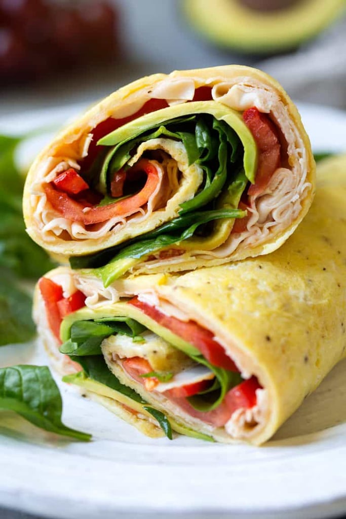 Turkey, Avocado, and Egg Wraps