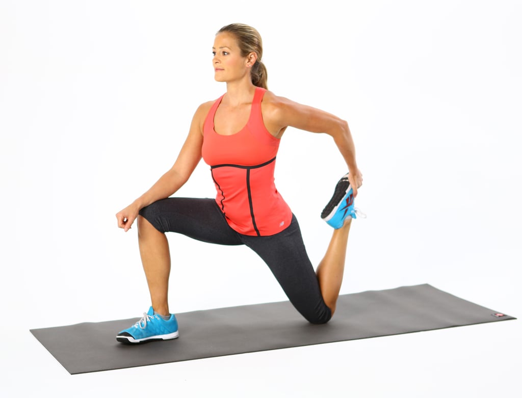 Kneeling Quad Stretch Best Quad Stretches Popsugar Fitness Photo 4 