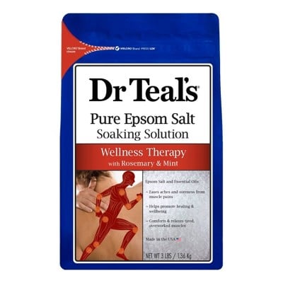 Dr Teal's Pure Epsom Salt Wellness Therapy Soaking Solution