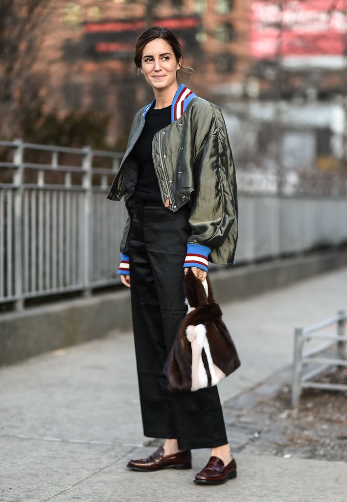 Wide Leg Pants Outfit: With a Sporty Jacket