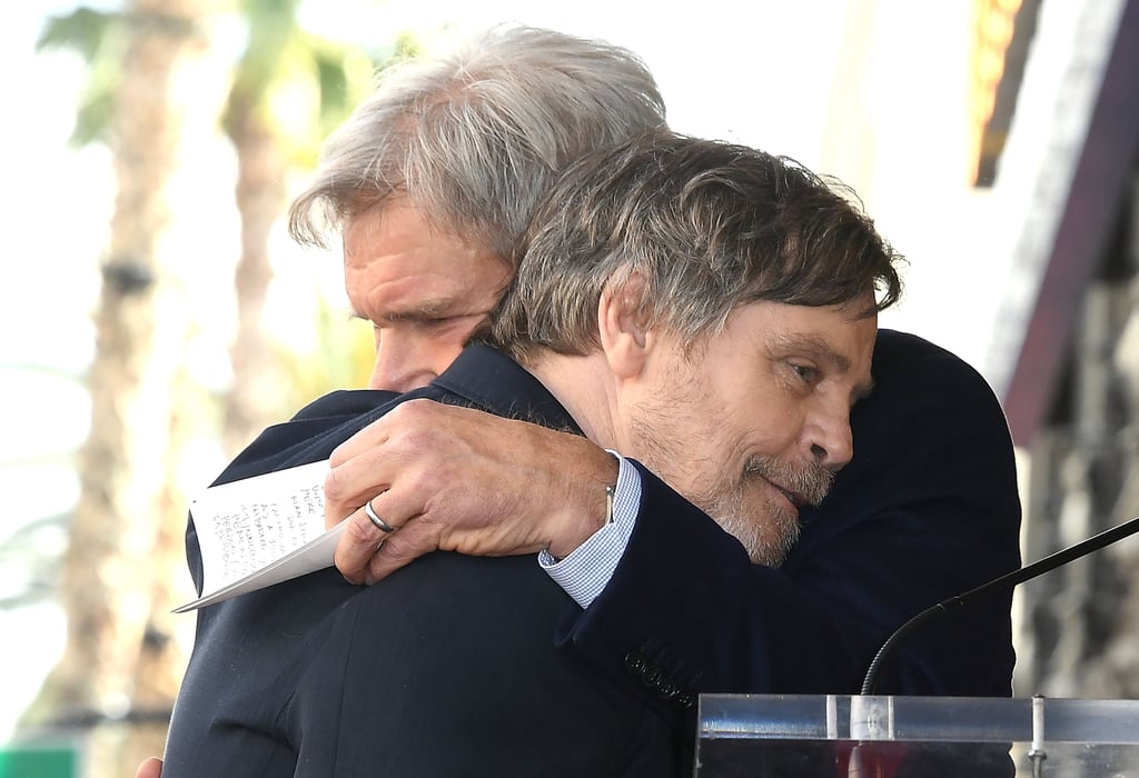 Pictured: Mark Hamill and Harrison Ford.