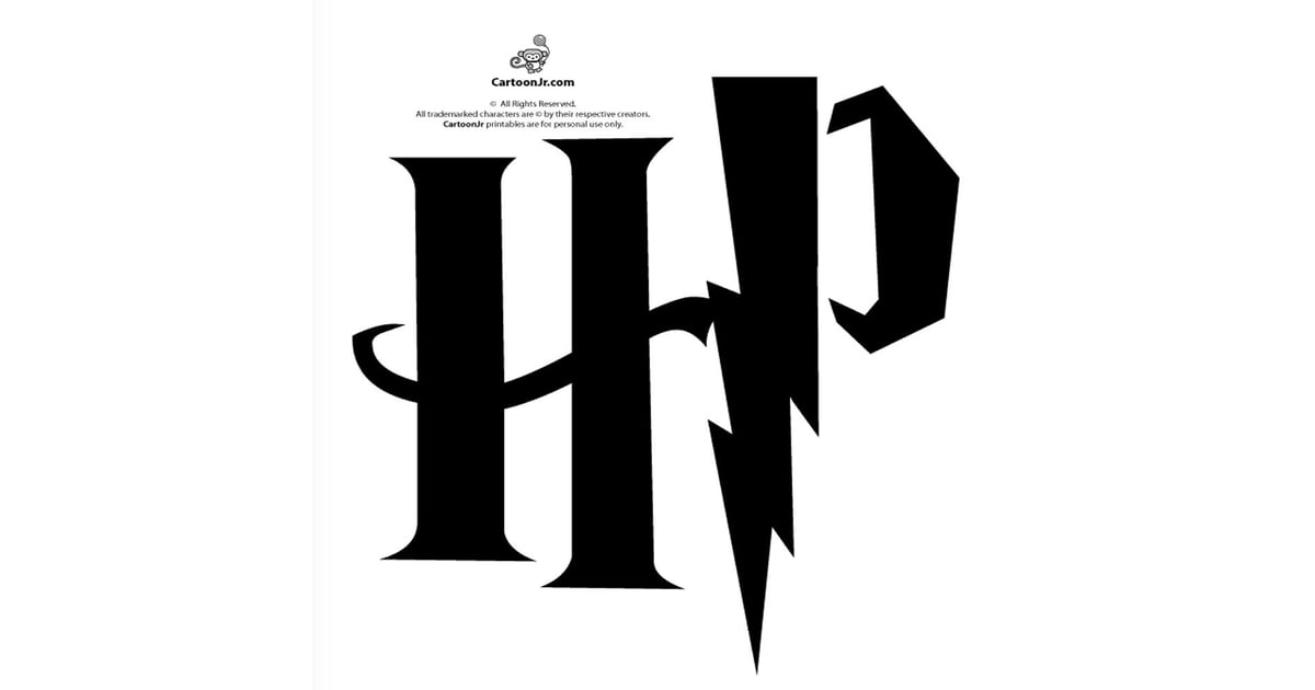 Harry Potter Logo Pumpkin Carving Stencils POPSUGAR Smart Living