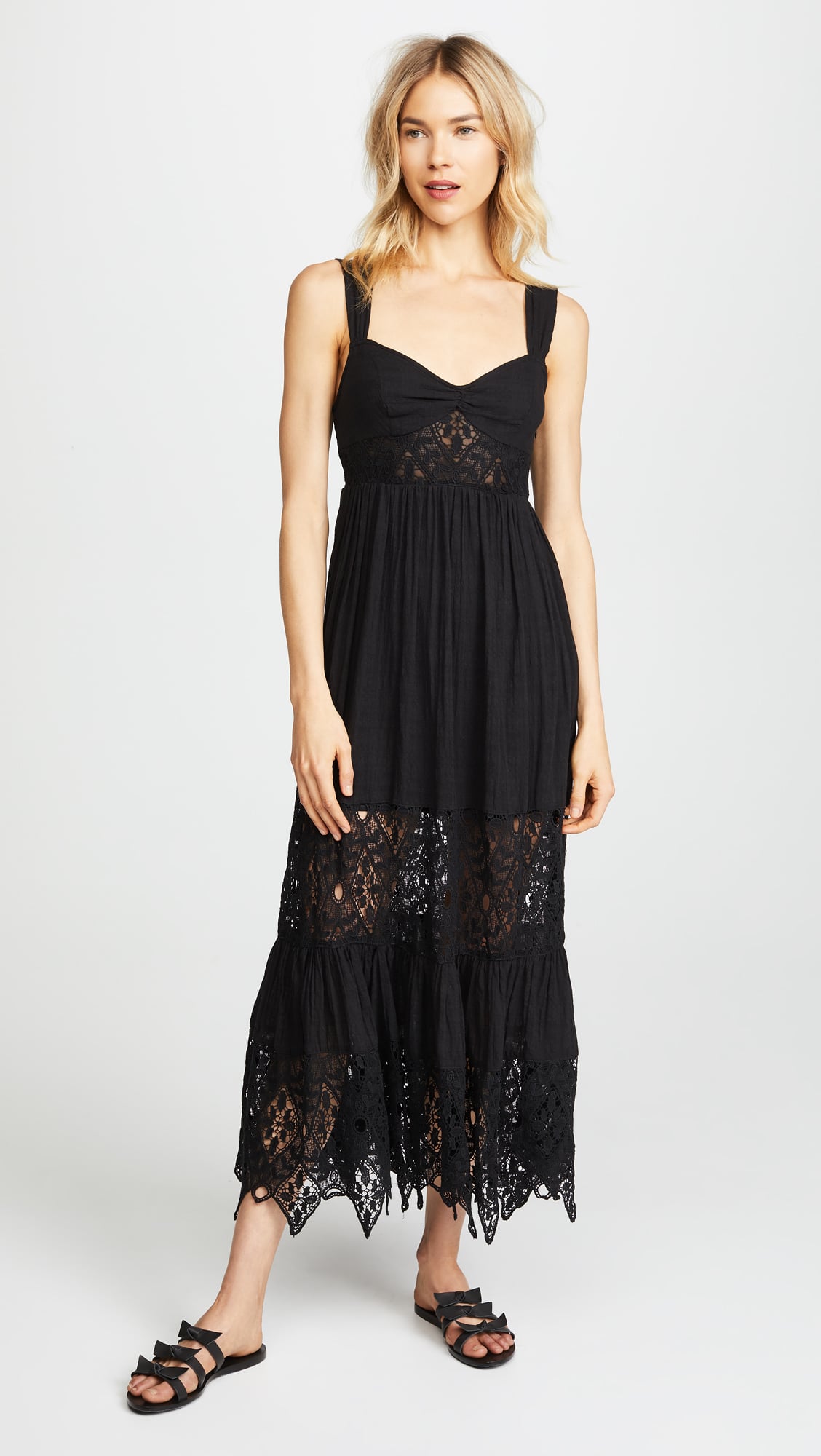 Angelina Jolie Black Lace Dress August 2018 | PS Fashion