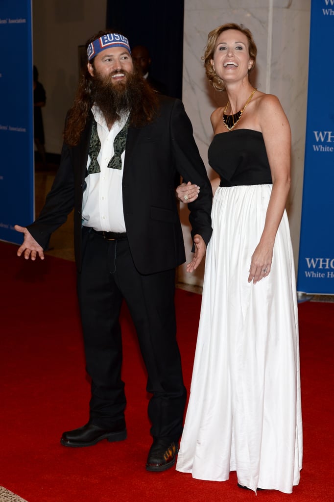Duck Dynasty stars Willie and Korie Robertson got in on the fun.