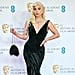 Lady Gaga在英国电影学院奖上穿的绿色Ralph Lauren连衣裙