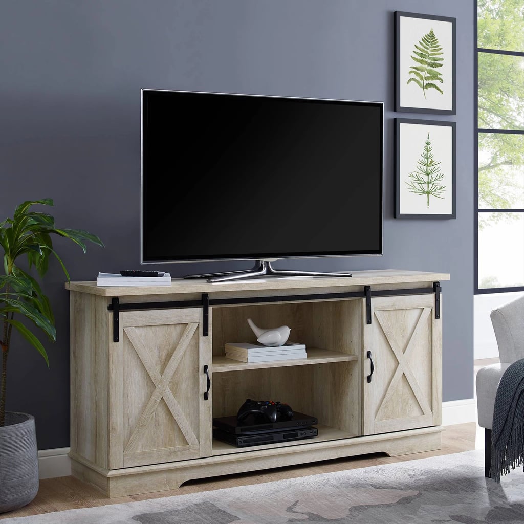 A Country-Inspired TV Stand: Saracina Home Modern Farmhouse Wood TV Stand