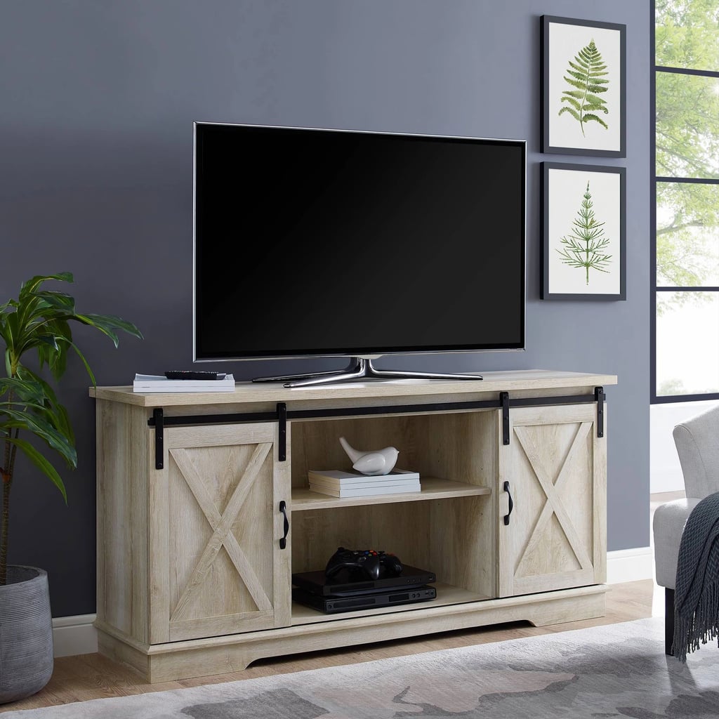 Saracina H Modern Farmhouse Wood TV Stand