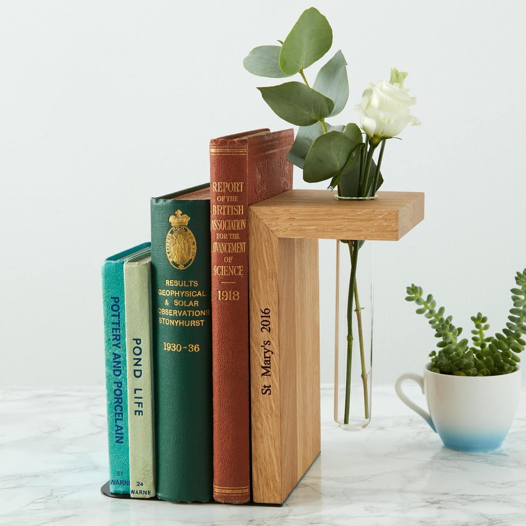 A Cool Bookend: Solid Oak Personalised Bookend