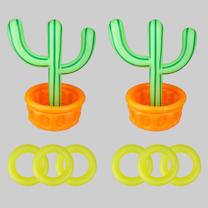 2ct Inflatable Cactus Ring Toss Lawn Game Set