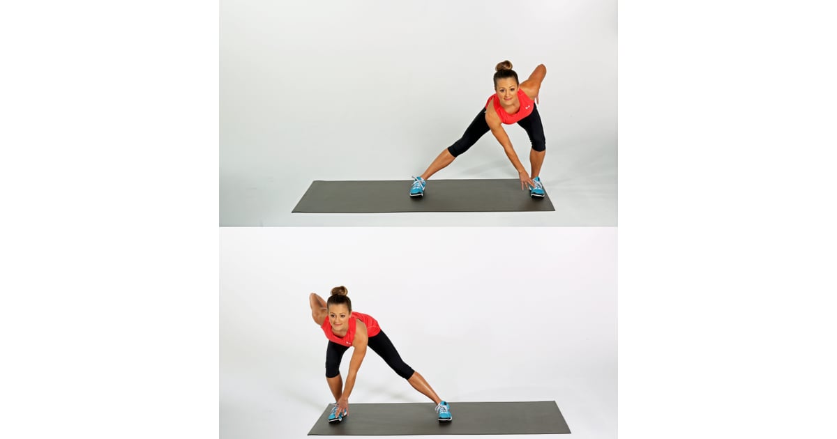 Sweeping Side Lunges | 5-Minute Thigh Workout | POPSUGAR Fitness Photo 3