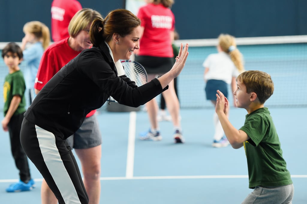 Kate Middleton Playing Tennis in London October 2017