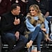 Jennifer Lopez Wearing Vest at Basketball Game