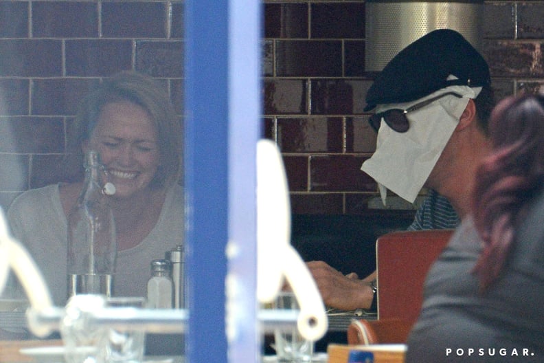 But then Benedict put a napkin on his face. Casual.