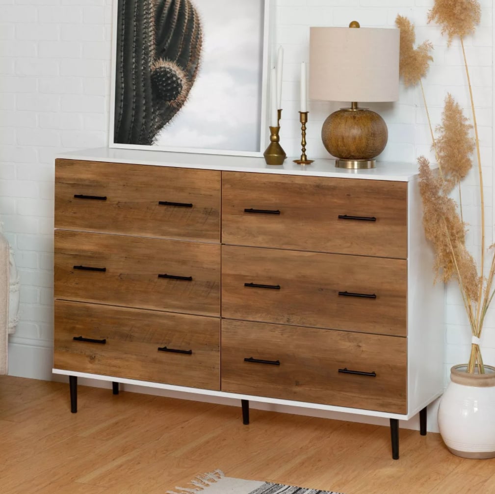 Saracina Home Modern 6 Drawer Wood Dresser