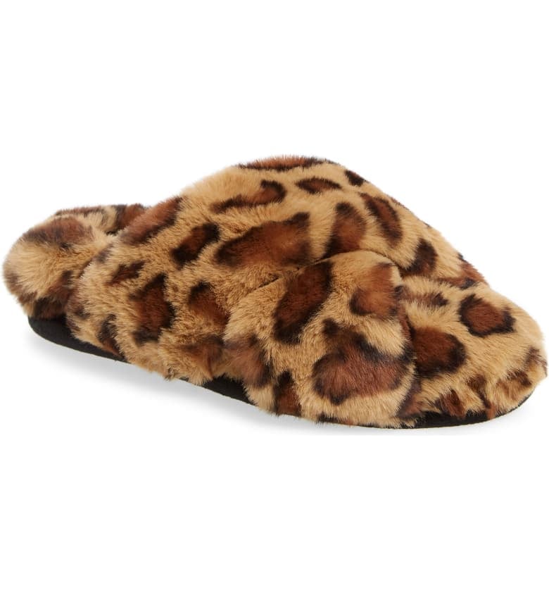 BP. Sophie Criss Cross Plush Bedroom Slipper