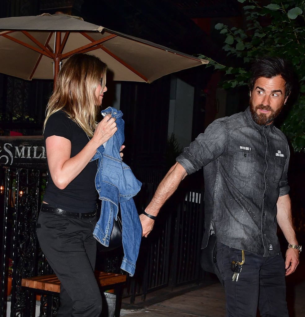 Jennifer Aniston and Justin Theroux Hold Hands NYC June 2016