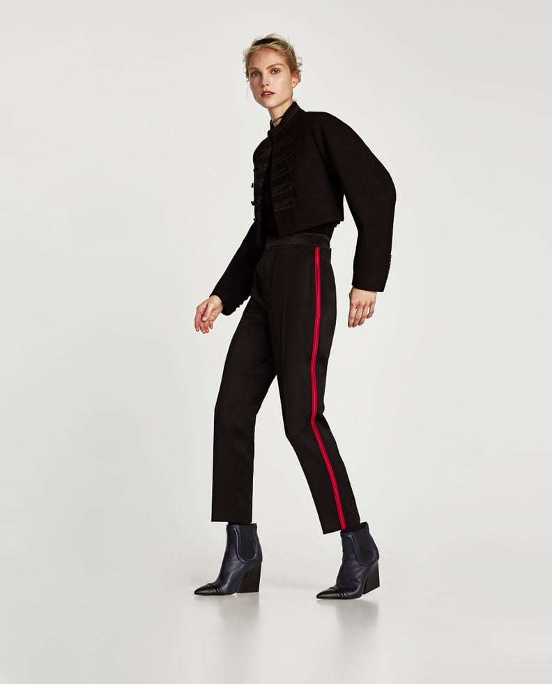Zara Trousers With Side Stripe