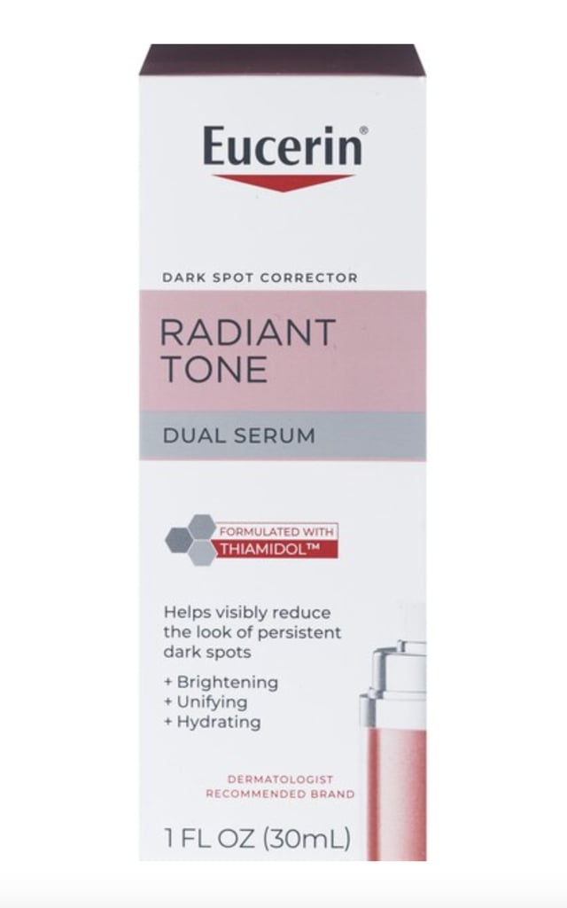 Eucerin Radiant Tone Dark Spot Corrector Serum ($43)
Facing dark spots that refuse to go away? Enters Eucerin's non-comedogenic dark spot serum. It contains hyaluronic acid with helps smooth the look of fine lines and wrinkles, and hydrate the skin. In just two weeks, you can kiss those dark spots goodbye.