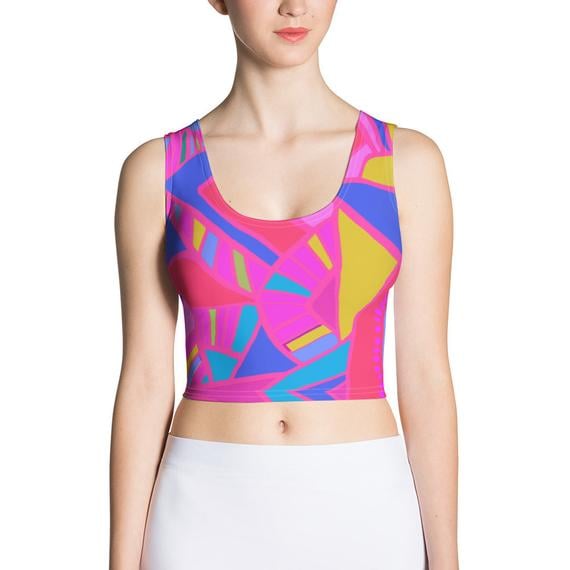 Rochelle Porter Pink Riot Crop Top