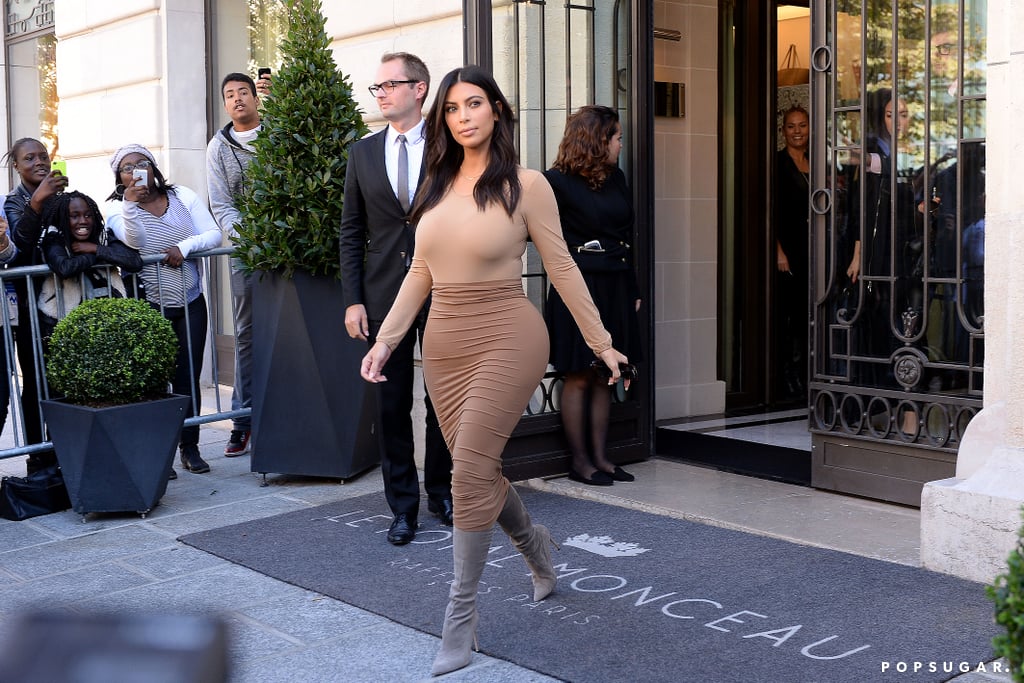 Kim Kardashian Shopping in Paris