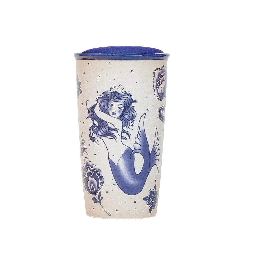 Starbucks Siren Wall Illustration Double Wall Traveler ($20)