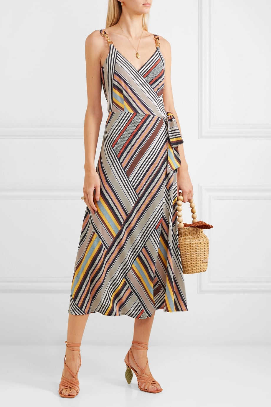 striped summer maxi dress